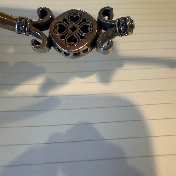 Brighton Lion's Eye Two-Tone Hinged Crystal Bangle Bracelet - Picture 4 of 4